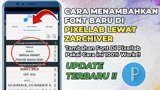 Cara Menambahkan Font Baru di Pixellab Lewat Zarchiver