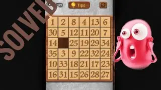 6x6 Number Arrangement puzzle Solved in 2 minutes