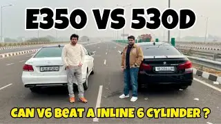MERCEDES E350 V6 VS BMW 530D: DRAG RACE | Watch Till End🔥