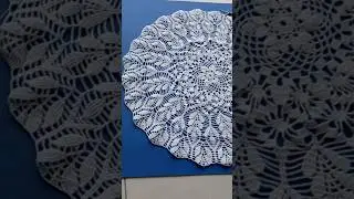 Работаю над скатертью. Скатерть крючком.  