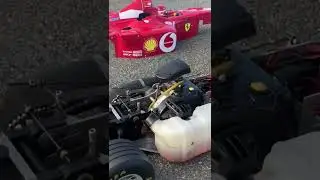 2 stroke RC Ferrari engine start up👌