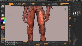 Solo Leveling: Igris character sculpting in zbrush PART-11 hand and waist armor cleanup