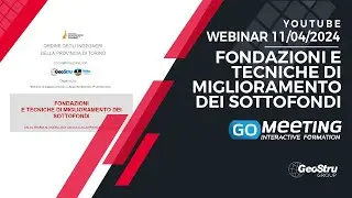 Webinar 11/04/2024: "FONDAZIONI E TECNICHE DI MIGLIORAMENTO DEI SOTTOFONDI" - Ord. Ing. Torino