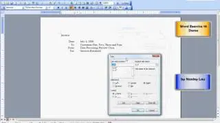 Microsoft Word 10 Using Tabs (Left, Right and Decimal Tabs)
