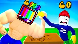 ich schlage den CHAMPION im ARMDRÜCKEN SIMULATOR in ROBLOX!!