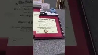 Diploma frames , custom framing diploma by nj frame shop www.ModernMemoryDesign.com • • • • •