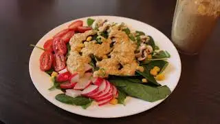 соус для салата из кешью с вялеными помидорами и укропом/сероединие/веган/термомикс