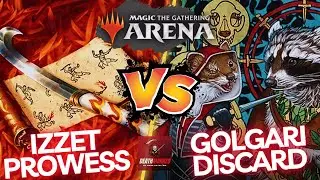 MTG TDM Standard Izzet Prowess VS Golgari Discard - Arena Gameplay 