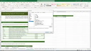 Formatting Dates Time in Excel Part 2 Custom Date Formatting