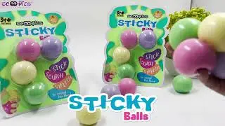 Sticky Balls in Pastel Colors (Pack of 4) | Scoobies