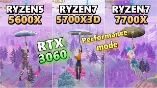 RTX 3060×Ryzen5 5600X Ryzen7 5700X3D 7700X/fortnite chapter5 Season4/performance/FPS/フォートナイト/2024