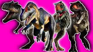 ALLOSAURUS AND CARNOTAURUS JURASSIC WORLD CHAOS THEORY [Song: STOMP YOUR FEET]