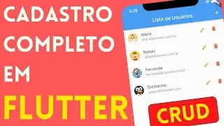 Cadastro COMPLETO em Flutter! CRUD... Create, Read, Update e Delete.