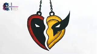 How to Draw Deadpool & Wolverine Combine Logo #drawing #tutorial