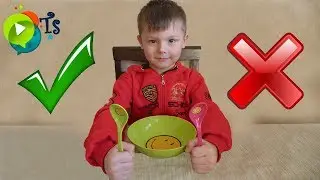 We teach good manners Rules of behavior at the table