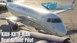 FSS E175 - Big News Coming... - Flight Beam Houston KIAH-KBTR-KIAH - Real Airline Pilot