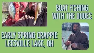 Early Spring Crappie Boat Fishing Leesville Lake Ohio