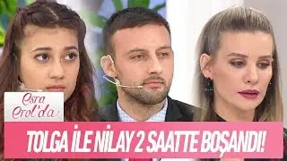 Tolga ile Nilay 2 saatte boşandı - Esra Erol'da 8 Ocak 2019