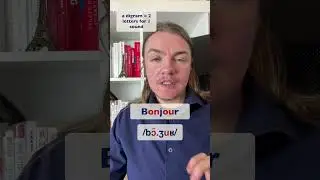Bonjour French pronunciation