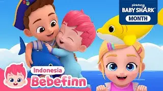 Bebefinn Baby Shark dan lain-lain | Baby Shark Month | Lagu Anak | Bebefinn Bahasa Indonesia