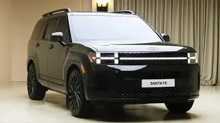 2025 Hyudai Santa Fe Design Preview in Green in Studio