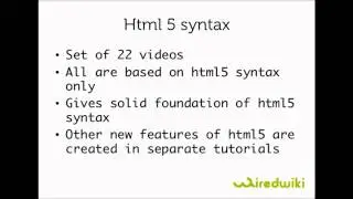 HTML5 Video Tutorials