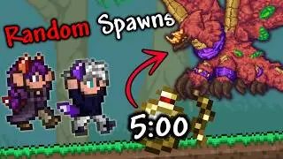 Terraria Calamity Co-op But Random Enemies Spawn Every 5 Minutes