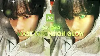mask expansion glow + warpy turb | After Effects Tutorial