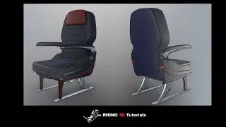 Rhino V7 Aircraft Seat Project from Rhino 3D Tutorials ( see description for tutorial )