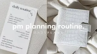 pm planning routine + feb freebie! | MadyPlans