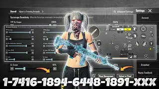 NEW UPDATE 3.4🔥BEST SENSITIVITY CODE + CONTROL SETTINGS BGMI/PUBG MOBILE