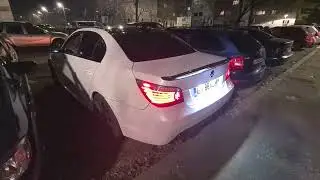 2007 Bmw e60 530d in white pearl + black paint