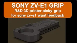 Sony ZV-E1 pinky grip with apple airtag support (R&D)
