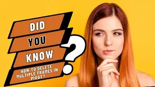 How To Delete Multiple Frames In Pivot - How To Select Multiple Frames - 2024