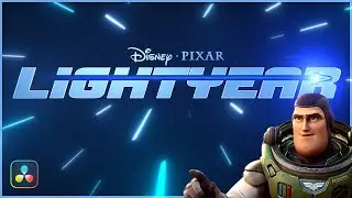 Pixar's Lightyear Title Animation | DaVinci Resolve Fusion Tutorial