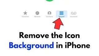 How To Remove the Background from a Selected Icon in iPhone?
