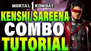 Mortal Kombat 1 Kenshi Combos Sareena Kameo - Mortal Kombat 1 Kenshi Sareena Combo Tutorial