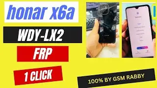 Honar X6A Frp Bypass 1 Click WDY-LX2 Frp Remove