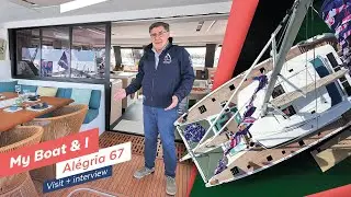 Catamaran de 20m : visite du bateau & interview du propriétaire #Alégria67
