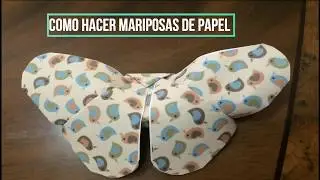 Hazlo En 5 - Mariposa de papel / DIY / Origami / Craft / paper butterfly