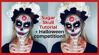 Sugar Skull Makeup Tutorial + HOSTING MY FIRST HALLOWEEN COMPETITION!!