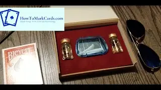 How to put Infrared contact lenses in to view marked cards