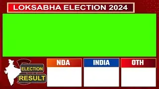 FREE Loksabha result Tally English -GREEN SCREEN-Pls Like subscribe.