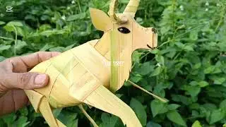 Siêu phẩm con Bò bằng lá dừa.