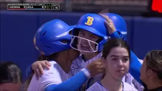 UCLA Basketball Player Pinch Runs & SCORES In Softball Super Regional On Teammate's HOMERUN