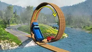 Cars vs Loop Bridge - BeamNG Drive - 🔥 ULTIMATE Edition Compilation