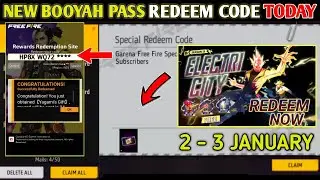 FREE FIRE REDEEM CODE TODAY 2 JANUARY REDEEM CODE FREE FIRE | FF REDEEM CODE TODAY 2 JANUARY FF