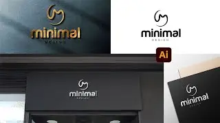 Minimalist Logo Design Illustrator CC Tutorial 2021 | Modern Minimalist Logo Design in Illustrator