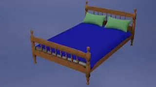 3D Modeling a Bed Part 1 - Bed Frame in Blender