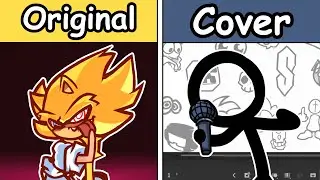 Phantasm Original Vs Cover (Chaos Nightmare - Sonic Vs. Fleetway) - FNF